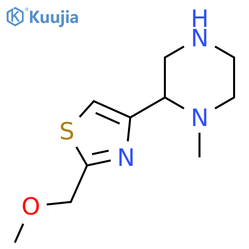 2-2-(methoxymethyl)-1,3-thiazol-4-yl-1-methylpiperazine structure