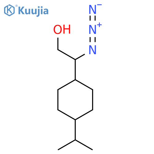 2-azido-2-4-(propan-2-yl)cyclohexylethan-1-ol structure