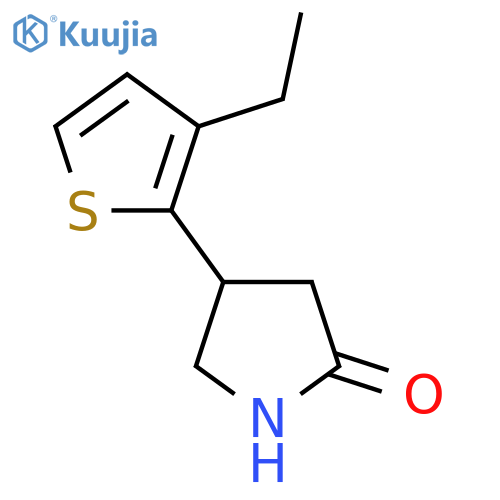 4-(3-ethylthiophen-2-yl)pyrrolidin-2-one structure