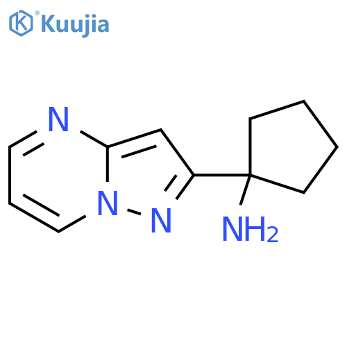 1-{pyrazolo1,5-apyrimidin-2-yl}cyclopentan-1-amine structure