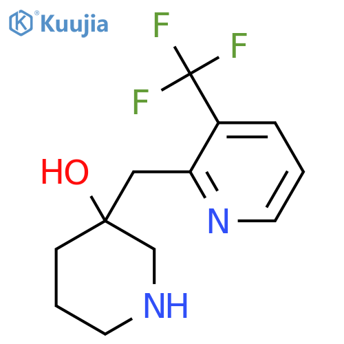3-{3-(trifluoromethyl)pyridin-2-ylmethyl}piperidin-3-ol structure