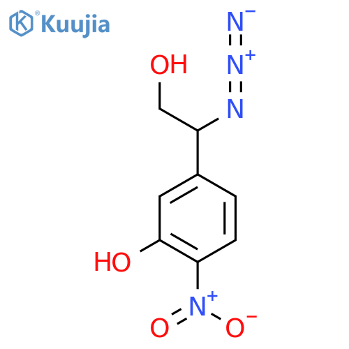 5-(1-azido-2-hydroxyethyl)-2-nitrophenol structure