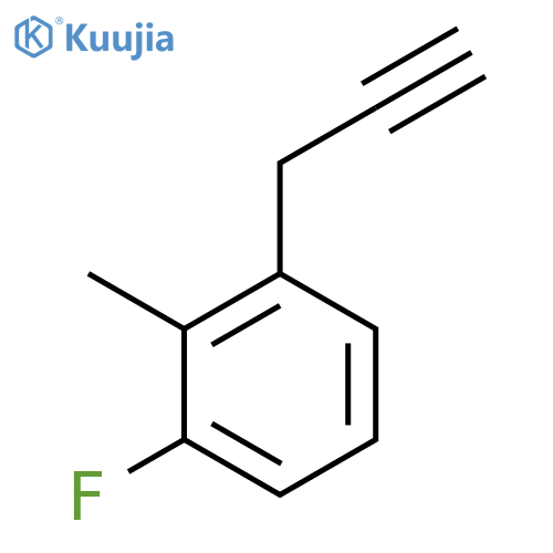 1-fluoro-2-methyl-3-(prop-2-yn-1-yl)benzene structure