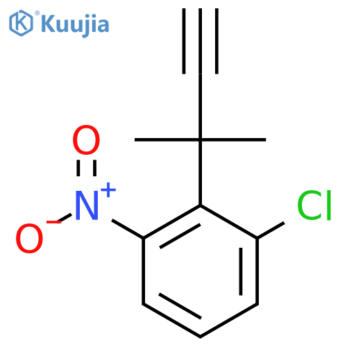 1-Chloro-2-(2-methylbut-3-yn-2-yl)-3-nitrobenzene structure