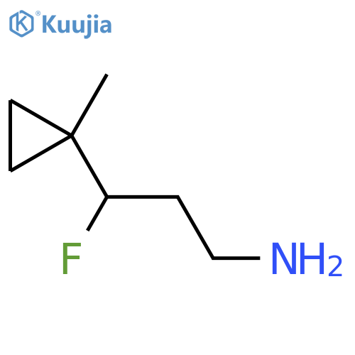 3-fluoro-3-(1-methylcyclopropyl)propan-1-amine structure