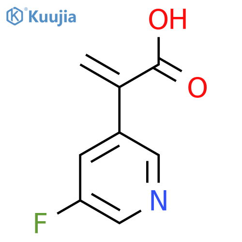 2-(5-fluoropyridin-3-yl)prop-2-enoic acid structure