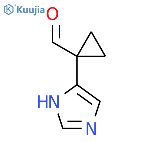 1-(1H-imidazol-5-yl)cyclopropane-1-carbaldehyde structure