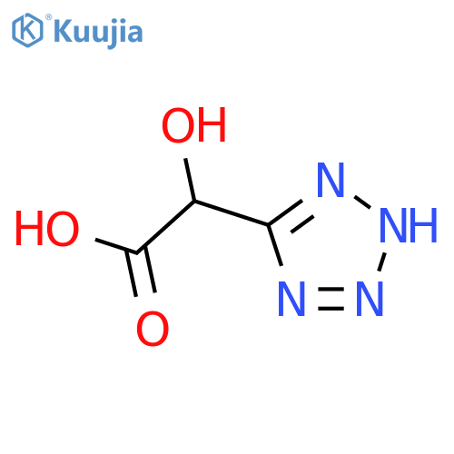 2-hydroxy-2-(1H-1,2,3,4-tetrazol-5-yl)acetic acid structure