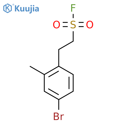 2-(4-bromo-2-methylphenyl)ethane-1-sulfonyl fluoride structure