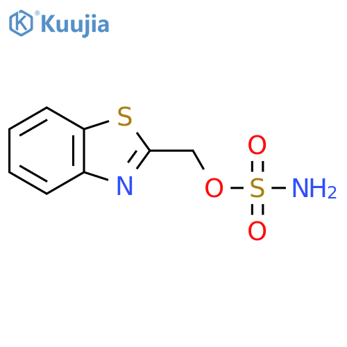 (1,3-benzothiazol-2-yl)methyl sulfamate structure