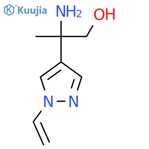 2-amino-2-(1-ethenyl-1H-pyrazol-4-yl)propan-1-ol structure