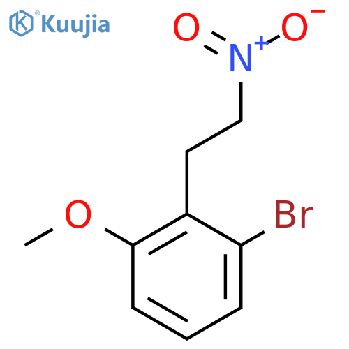 1-bromo-3-methoxy-2-(2-nitroethyl)benzene structure