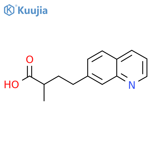 2-methyl-4-(quinolin-7-yl)butanoic acid structure