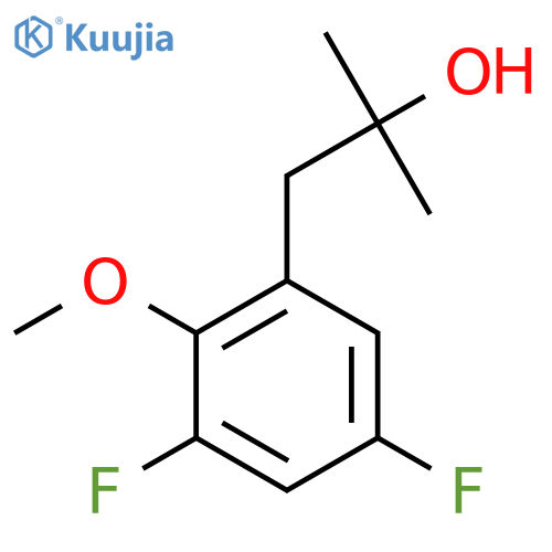 1-(3,5-Difluoro-2-methoxyphenyl)-2-methylpropan-2-ol structure