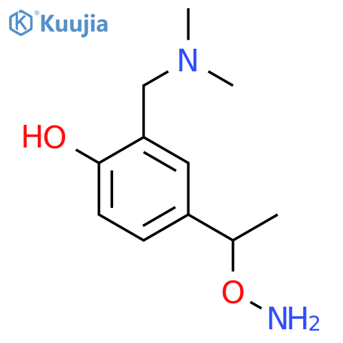 4-1-(aminooxy)ethyl-2-(dimethylamino)methylphenol structure