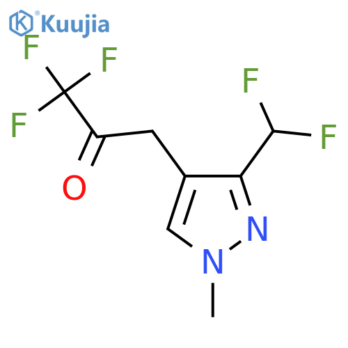 3-3-(difluoromethyl)-1-methyl-1H-pyrazol-4-yl-1,1,1-trifluoropropan-2-one structure