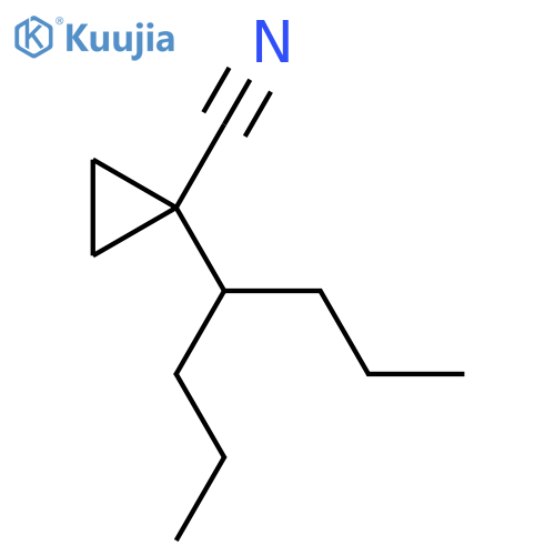 1-(Heptan-4-yl)cyclopropane-1-carbonitrile structure