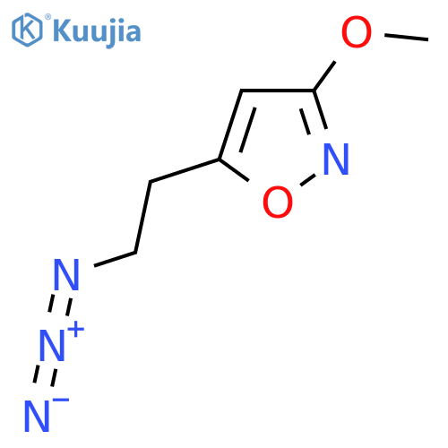 5-(2-azidoethyl)-3-methoxy-1,2-oxazole structure