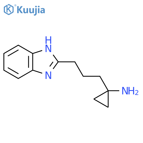 1-3-(1H-1,3-benzodiazol-2-yl)propylcyclopropan-1-amine structure