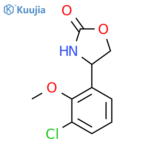 4-(3-chloro-2-methoxyphenyl)-1,3-oxazolidin-2-one structure