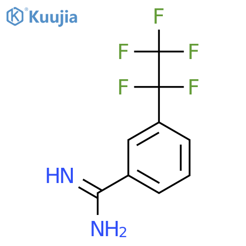 3-(pentafluoroethyl)benzene-1-carboximidamide structure