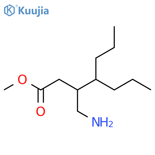 methyl 3-(aminomethyl)-4-propylheptanoate structure