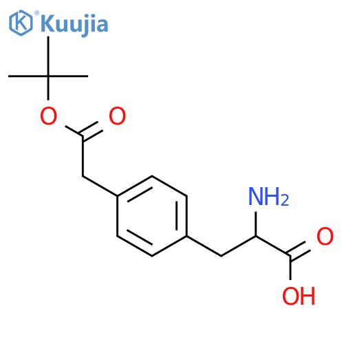 (S)-2-amino-3-(4-(2-tert-butoxy-2-oxoethyl)phenyl)propanoic acid structure