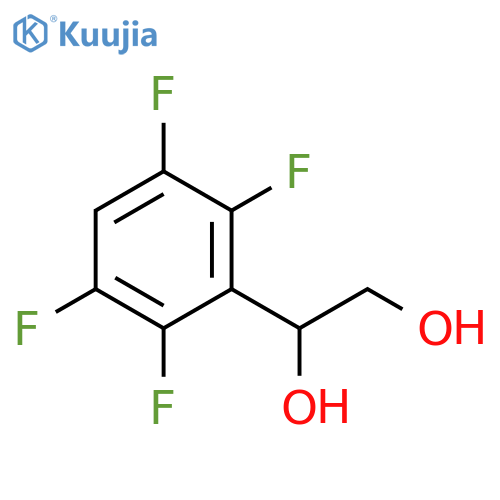 1-(2,3,5,6-tetrafluorophenyl)ethane-1,2-diol structure