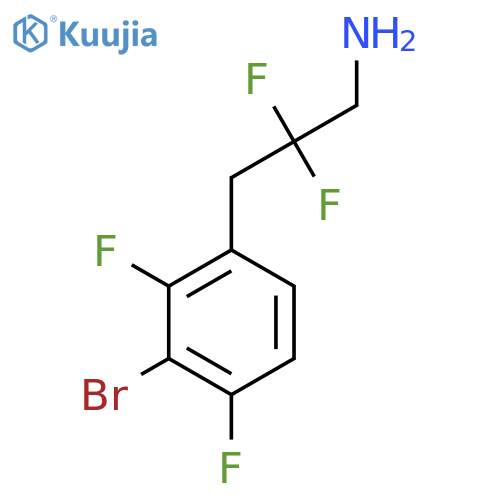 3-(3-bromo-2,4-difluorophenyl)-2,2-difluoropropan-1-amine structure