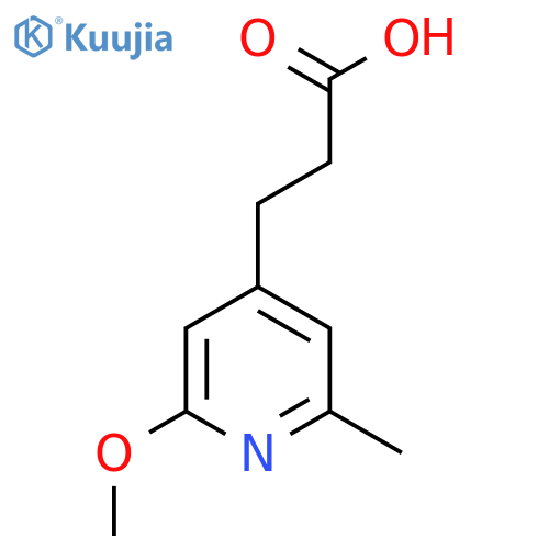 3-(2-methoxy-6-methylpyridin-4-yl)propanoic acid structure