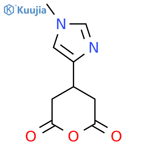 4-(1-methyl-1H-imidazol-4-yl)oxane-2,6-dione structure
