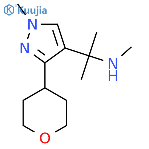 methyl({2-1-methyl-3-(oxan-4-yl)-1H-pyrazol-4-ylpropan-2-yl})amine structure