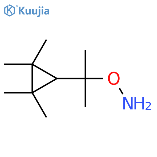 O-2-(2,2,3,3-tetramethylcyclopropyl)propan-2-ylhydroxylamine structure