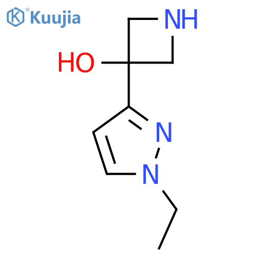 3-(1-ethyl-1H-pyrazol-3-yl)azetidin-3-ol structure