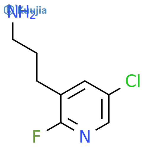 3-(5-chloro-2-fluoropyridin-3-yl)propan-1-amine structure