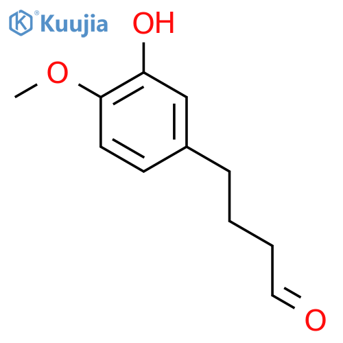 4-(3-hydroxy-4-methoxyphenyl)butanal structure