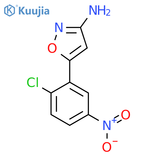 5-(2-chloro-5-nitrophenyl)-1,2-oxazol-3-amine structure