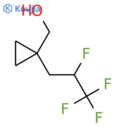 1-(2,3,3,3-tetrafluoropropyl)cyclopropylmethanol structure