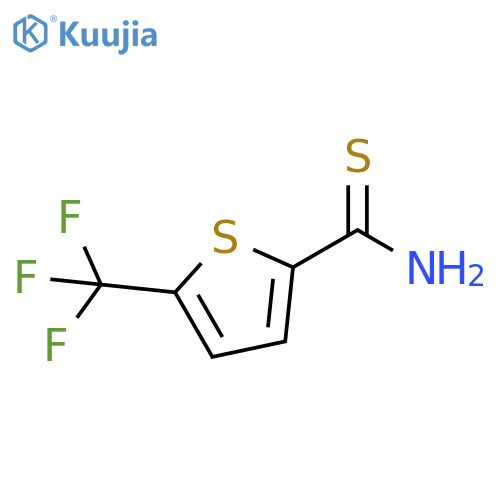 5-(trifluoromethyl)thiophene-2-carbothioamide structure