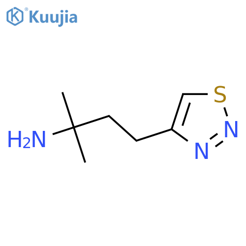 2-methyl-4-(1,2,3-thiadiazol-4-yl)butan-2-amine structure