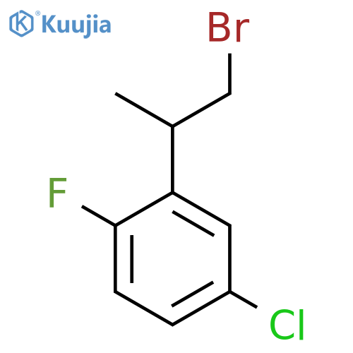 2-(1-Bromopropan-2-yl)-4-chloro-1-fluorobenzene structure