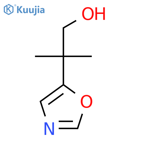 2-Methyl-2-(1,3-oxazol-5-yl)propan-1-ol structure