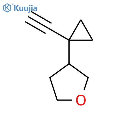 3-(1-ethynylcyclopropyl)oxolane structure