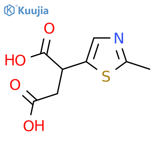 2-(2-methyl-1,3-thiazol-5-yl)butanedioic acid structure