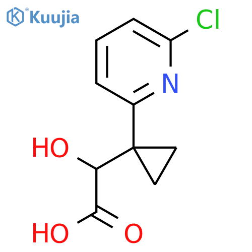 2-1-(6-chloropyridin-2-yl)cyclopropyl-2-hydroxyacetic acid structure