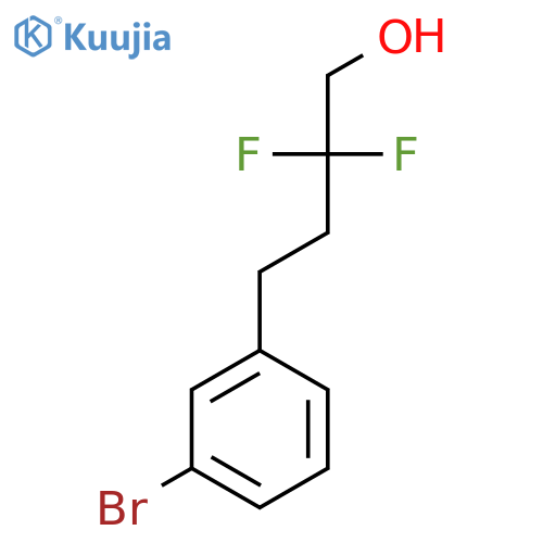 4-(3-bromophenyl)-2,2-difluorobutan-1-ol structure