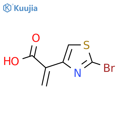 2-(2-bromo-1,3-thiazol-4-yl)prop-2-enoic acid structure