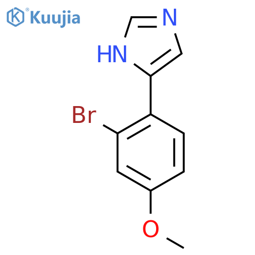 4-(2-bromo-4-methoxyphenyl)-1H-imidazole structure
