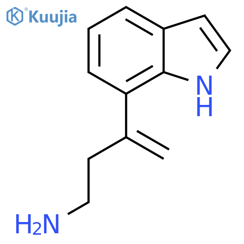 3-(1H-indol-7-yl)but-3-en-1-amine structure