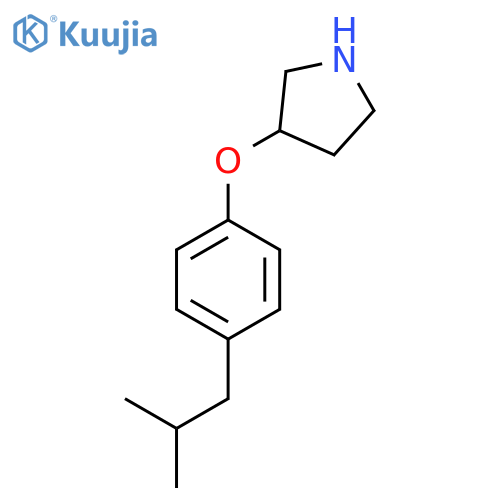 3-4-(2-methylpropyl)phenoxypyrrolidine structure